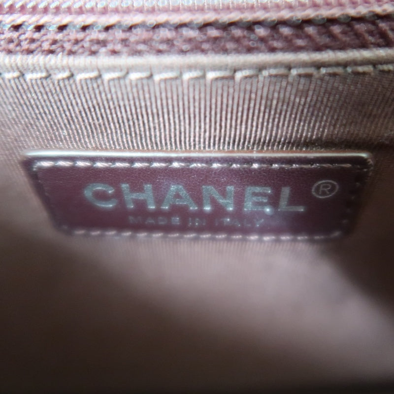 CHANEL Matelassé Shoulder Bag Lambskin Black/Pink Silver Hardware