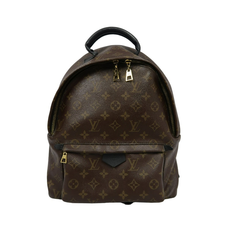 LOUIS VUITTON Monogram Palm Springs Pvc Backpack Brown Gold Hardware