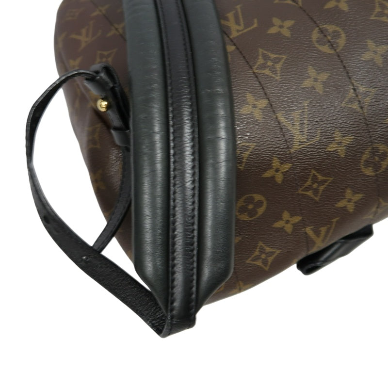 LOUIS VUITTON Monogram Palm Springs Pvc Backpack Brown Gold Hardware