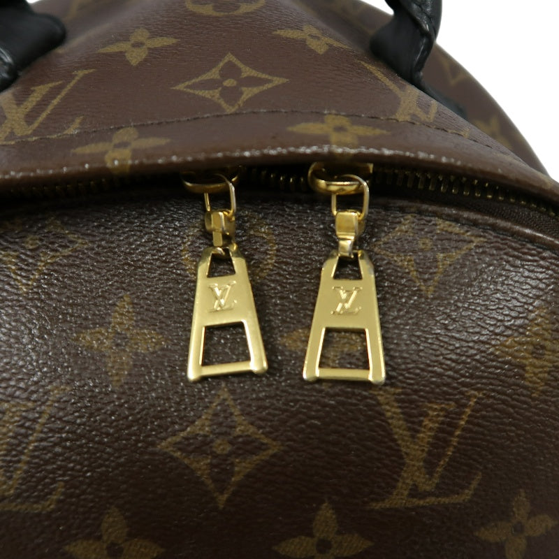 LOUIS VUITTON Monogram Palm Springs Pvc Backpack Brown Gold Hardware