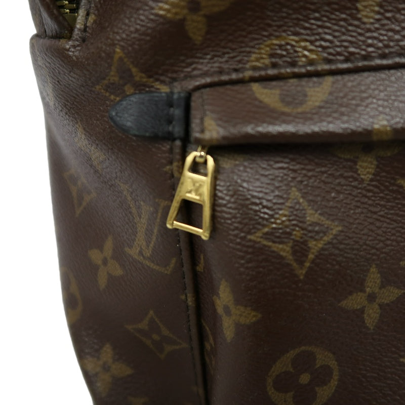 LOUIS VUITTON Monogram Palm Springs Pvc Backpack Brown Gold Hardware