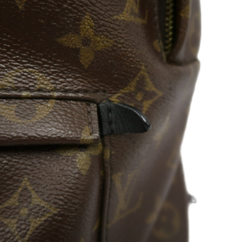LOUIS VUITTON Monogram Palm Springs Pvc Backpack Brown Gold Hardware