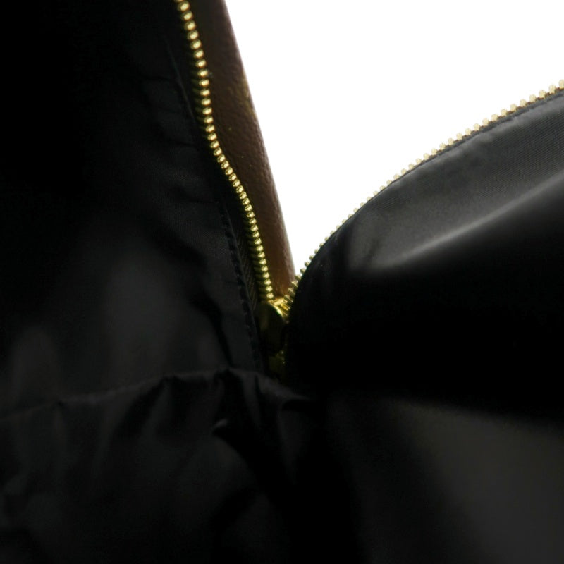 LOUIS VUITTON Monogram Palm Springs Pvc Backpack Brown Gold Hardware