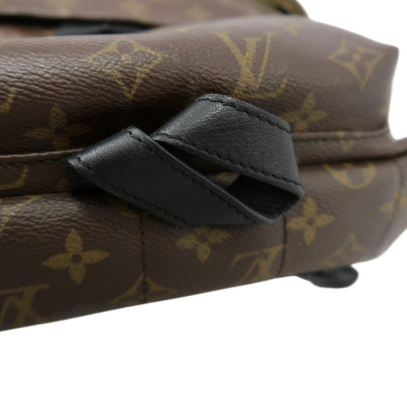 LOUIS VUITTON Monogram Palm Springs Pvc Backpack Brown Gold Hardware