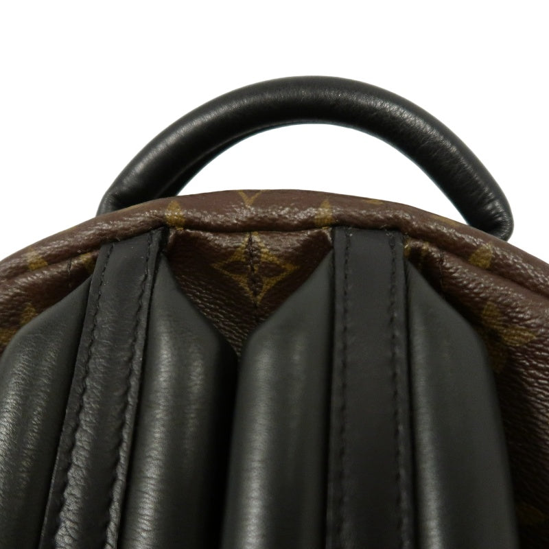 LOUIS VUITTON Monogram Palm Springs Pvc Backpack Brown Gold Hardware