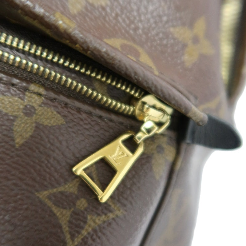 LOUIS VUITTON Monogram Palm Springs Pvc Backpack Brown Gold Hardware
