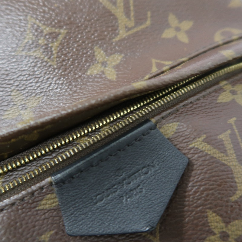 LOUIS VUITTON Monogram Palm Springs Pvc Backpack Brown Gold Hardware