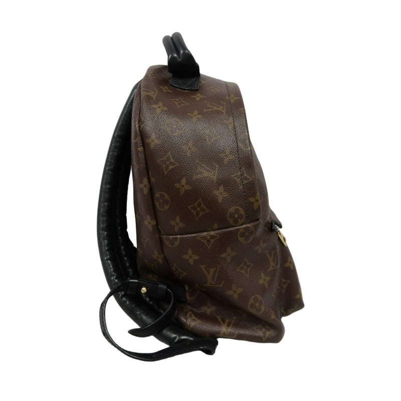 LOUIS VUITTON Monogram Palm Springs Pvc Backpack Brown Gold Hardware