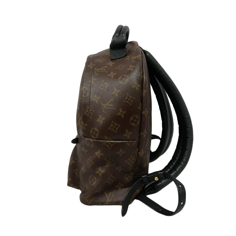LOUIS VUITTON Monogram Palm Springs Pvc Backpack Brown Gold Hardware