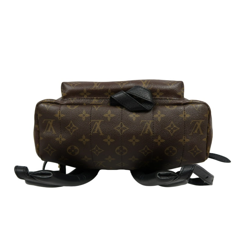 LOUIS VUITTON Monogram Palm Springs Pvc Backpack Brown Gold Hardware