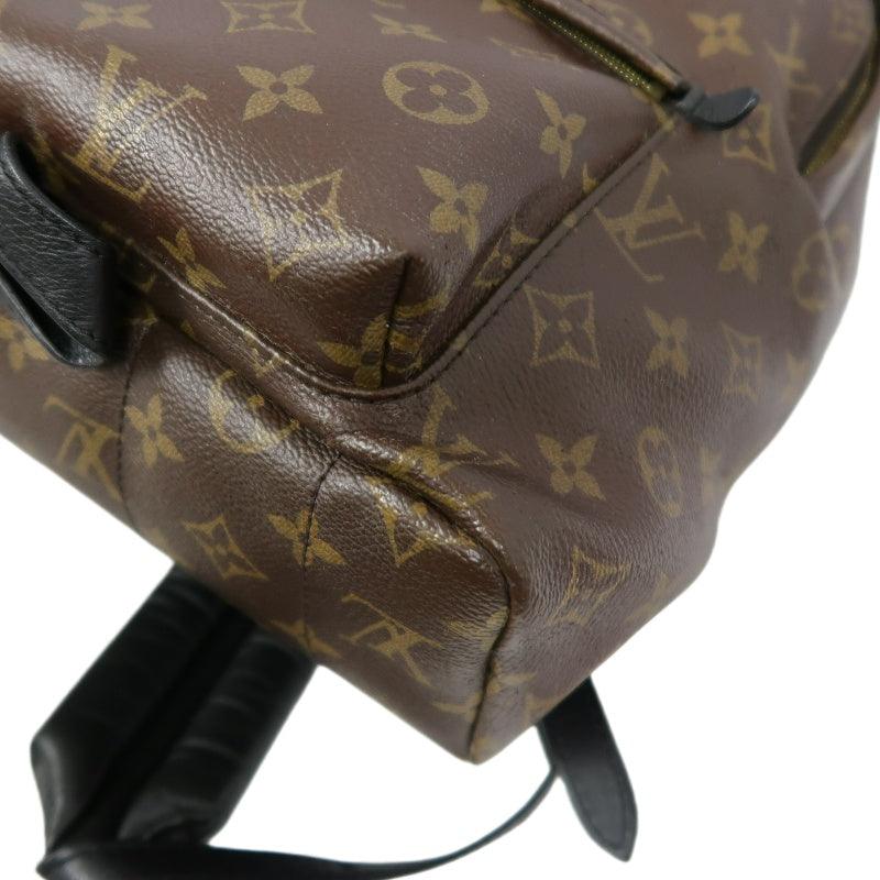 LOUIS VUITTON Monogram Palm Springs Pvc Backpack Brown Gold Hardware