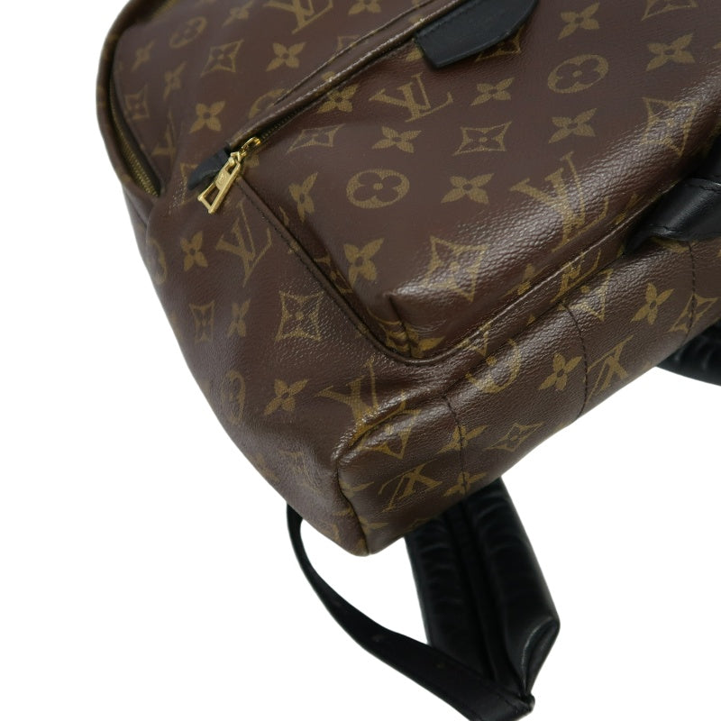 LOUIS VUITTON Monogram Palm Springs Pvc Backpack Brown Gold Hardware