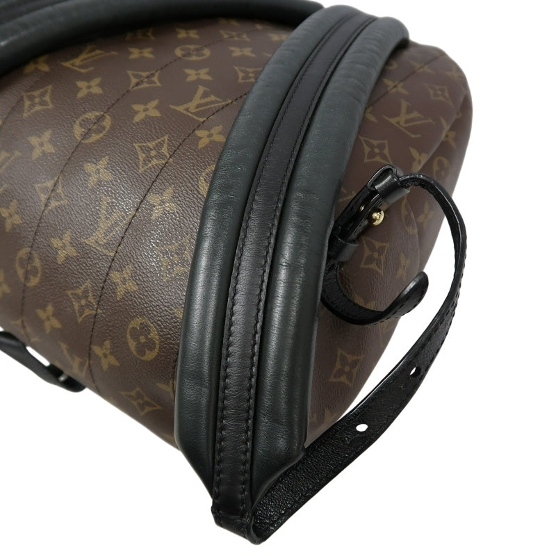 LOUIS VUITTON Monogram Palm Springs Pvc Backpack Brown Gold Hardware