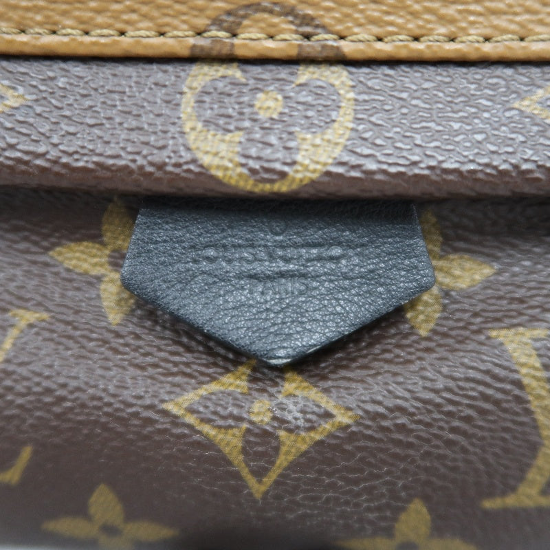 LOUIS VUITTON Reverse Monogram Palm Springs Pvc Backpack Brown Yellow Gold Hardware