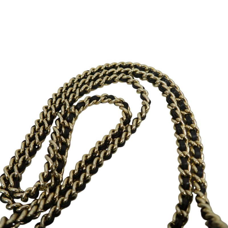 PRADA Nylon Shoulder Bag Black Gold Hardware