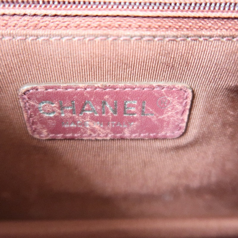 CHANEL Matelasse Lambskin Shoulder Bag Blue Silver Hardware