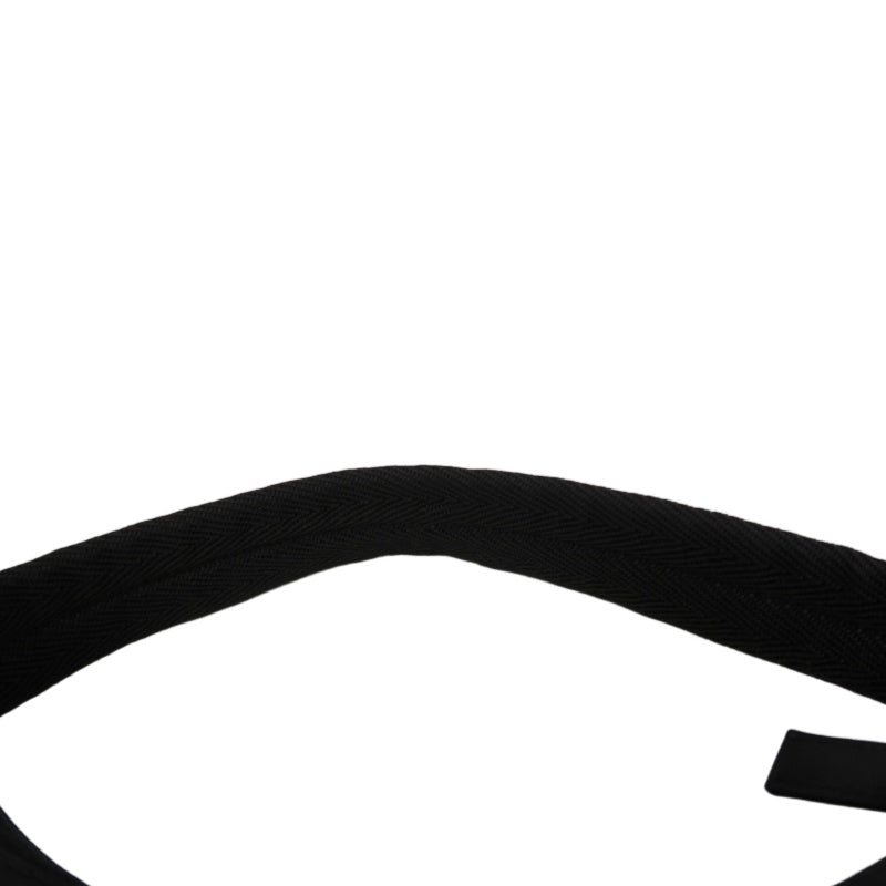 PRADA Underarm Handbag Nylon Black Silver Hardware