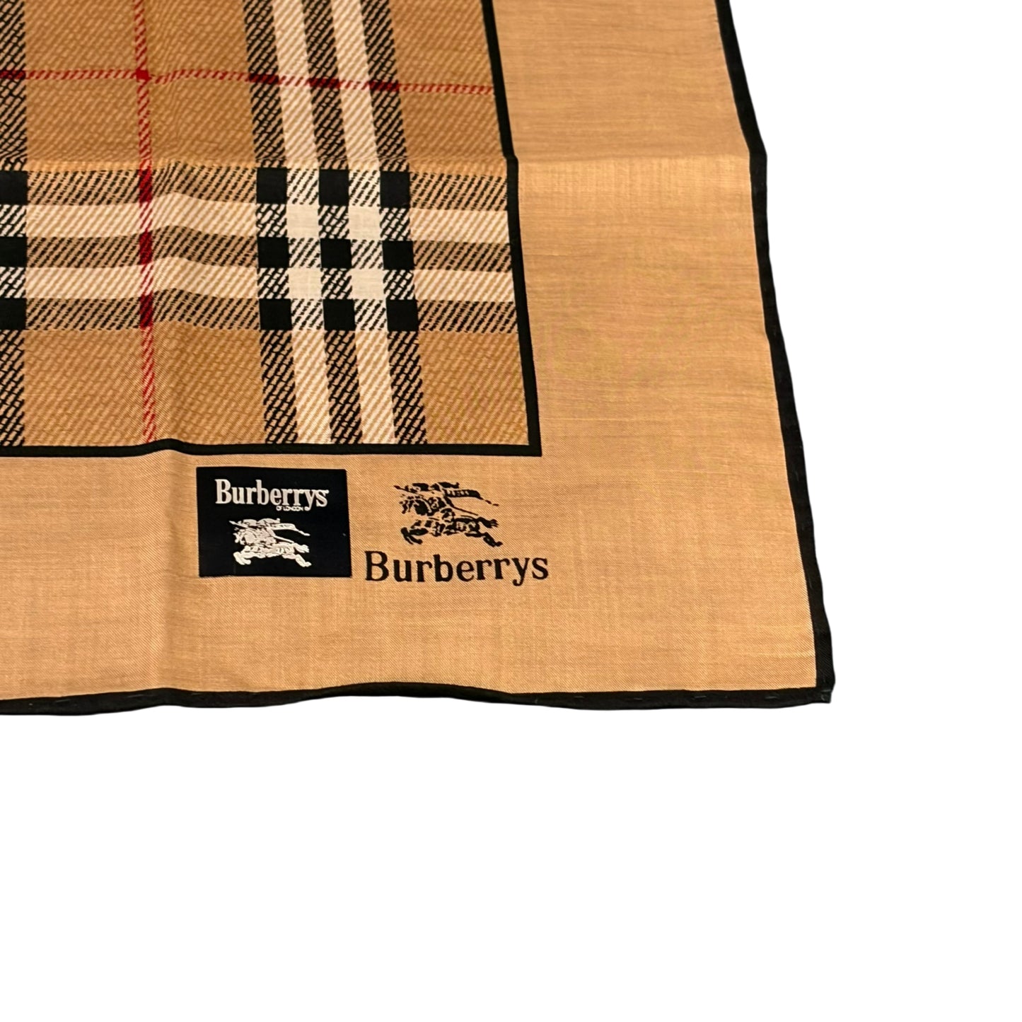 BURBERRY Vintage Check Silk Scarf Beige