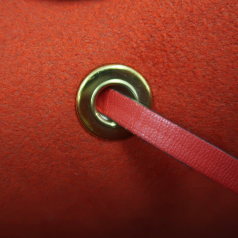 LOUIS VUITTON NeoNoe Monogram Drawstring Bucket Shoulder Bag Brown Red PVC