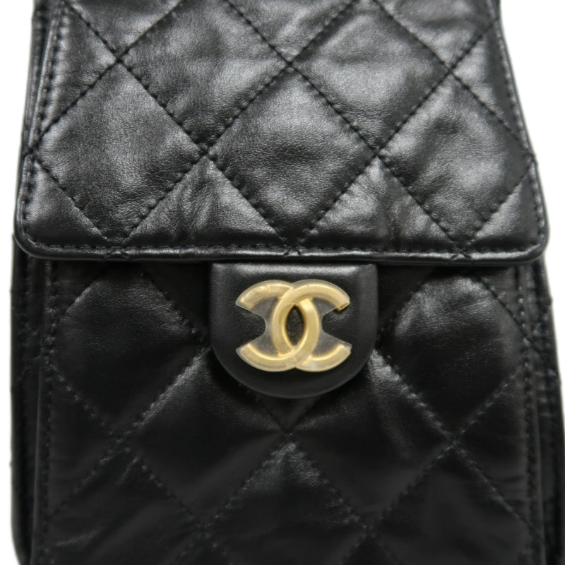 CHANEL 25 Calfskin Hobo Bag Black Gold-Tone Hardware