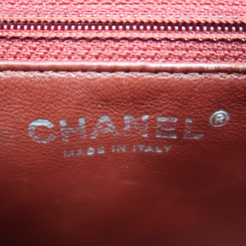 CHANEL Matelassé 2.55 Lambskin Shoulder Bag Red Silver-Tone Hardware