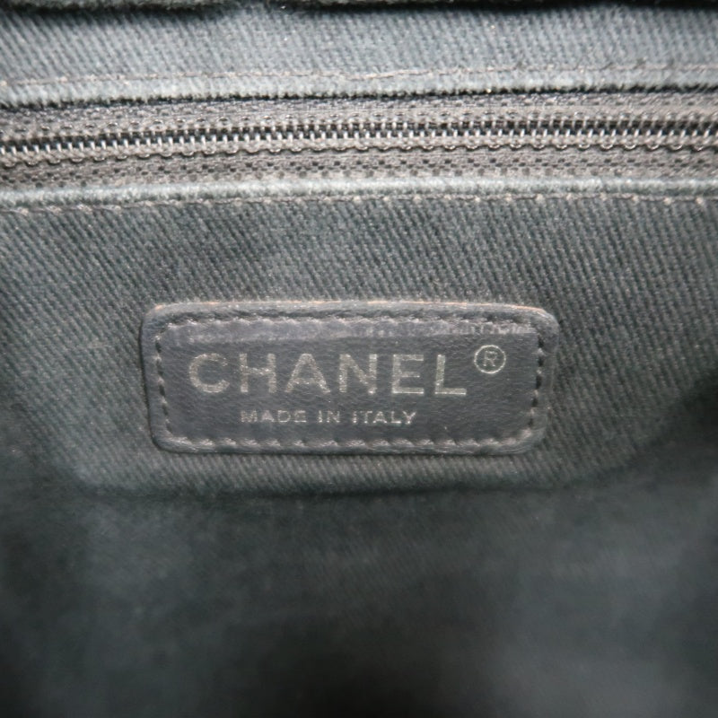 CHANEL Matelassé Lambskin Shoulder Bag Khaki Silver-Tone Hardware