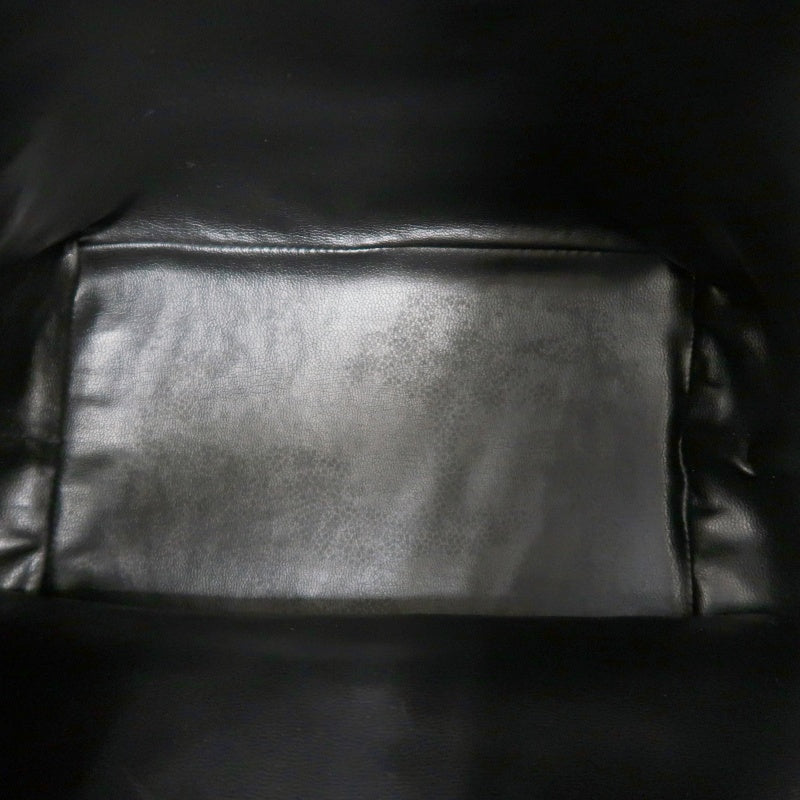 CHANEL Coco Mark Caviar Skin Drawstring Shoulder Bag Black Gold-Tone Hardware