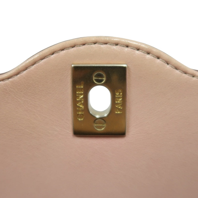CHANEL Matelasse Lambskin Shoulder Bag Pink Gold-Tone Hardware Paris Limited Edition