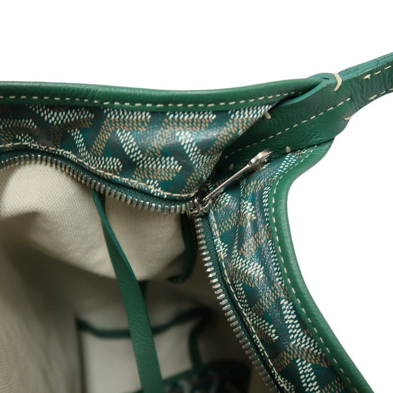 GOYARD Poème Hobo Shoulder Bag Green PVC