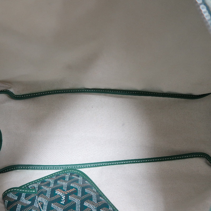 GOYARD Poème Hobo Shoulder Bag Green PVC