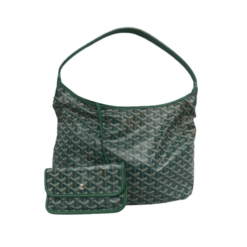 GOYARD Poème Hobo Shoulder Bag Green PVC
