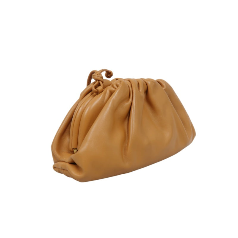 BOTTEGA VENETA Pouch Leather Handbag Orange