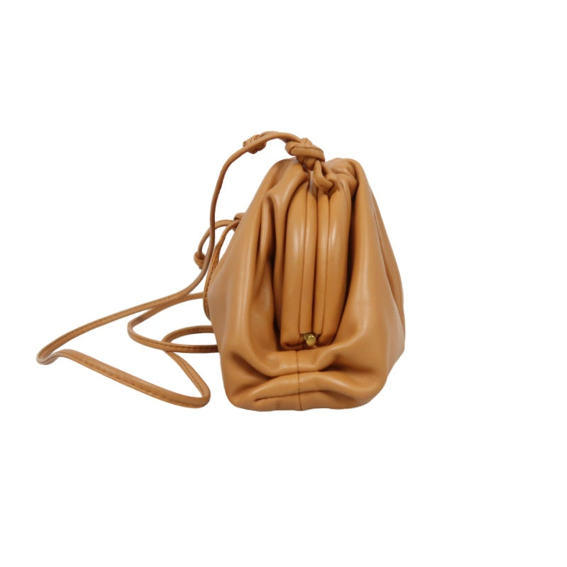 BOTTEGA VENETA Pouch Leather Handbag Orange