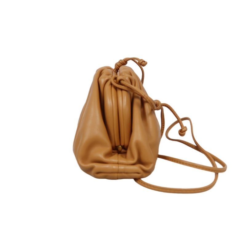 BOTTEGA VENETA Pouch Leather Handbag Orange