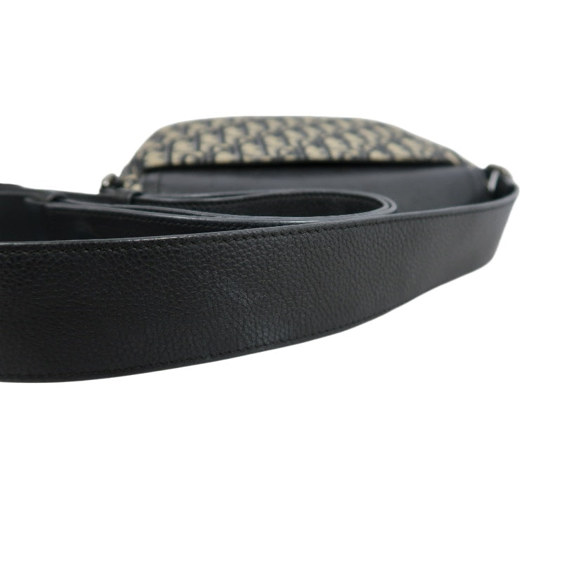 DIOR Oblique Canvas Shoulder Bag Navy