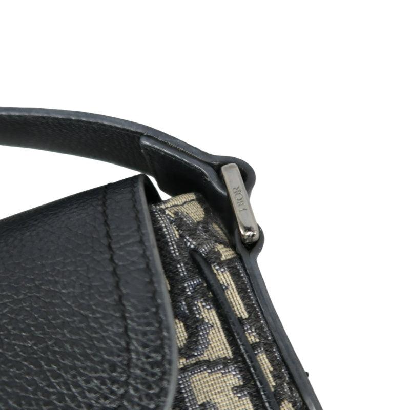 DIOR Oblique Canvas Shoulder Bag Navy