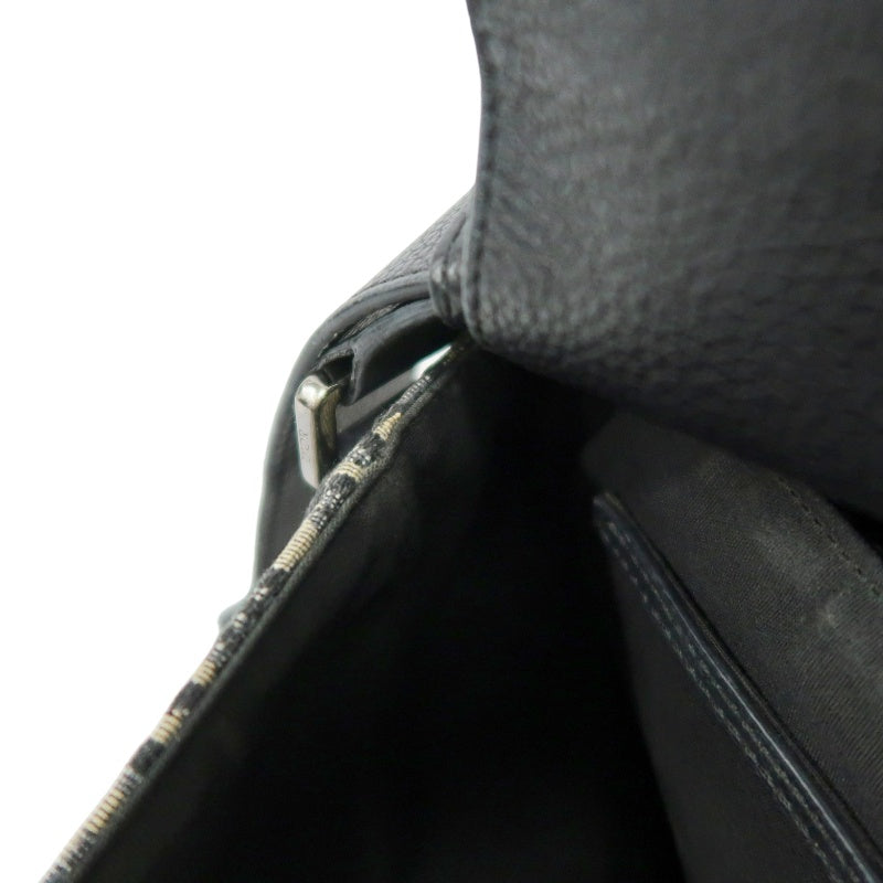 DIOR Oblique Canvas Shoulder Bag Navy