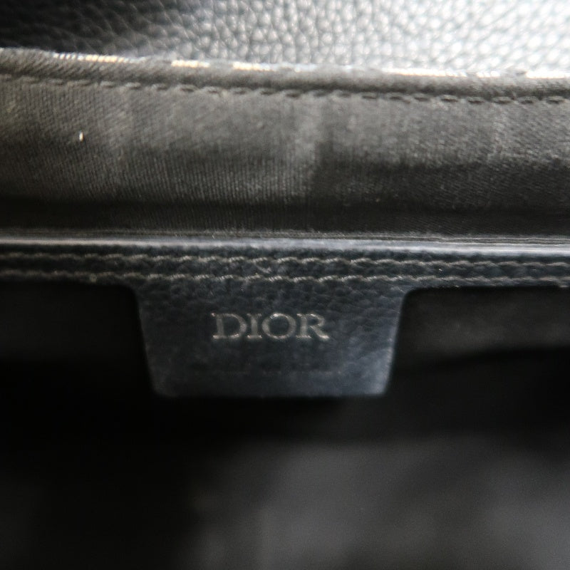 DIOR Oblique Canvas Shoulder Bag Navy
