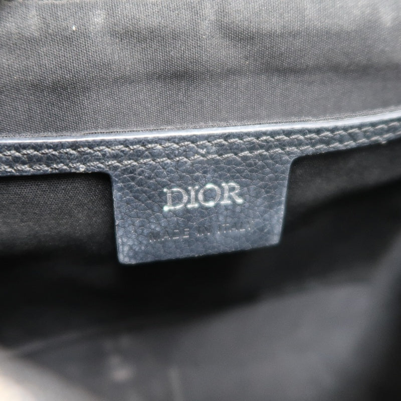 DIOR Oblique Canvas Shoulder Bag Navy