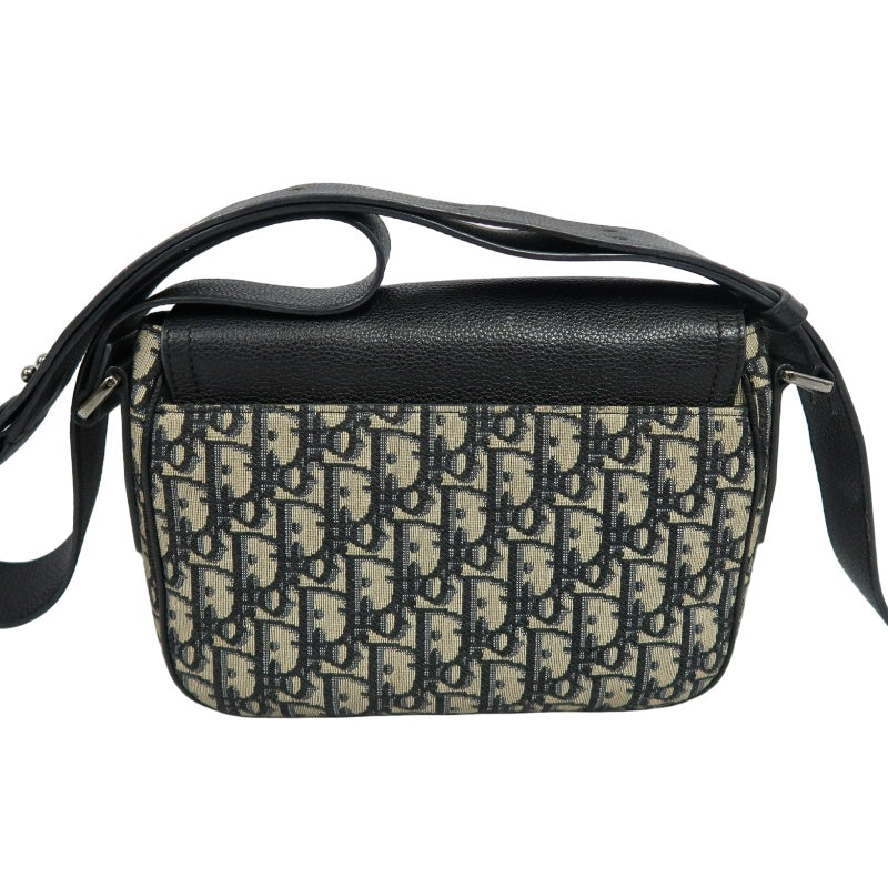 DIOR Oblique Canvas Shoulder Bag Navy