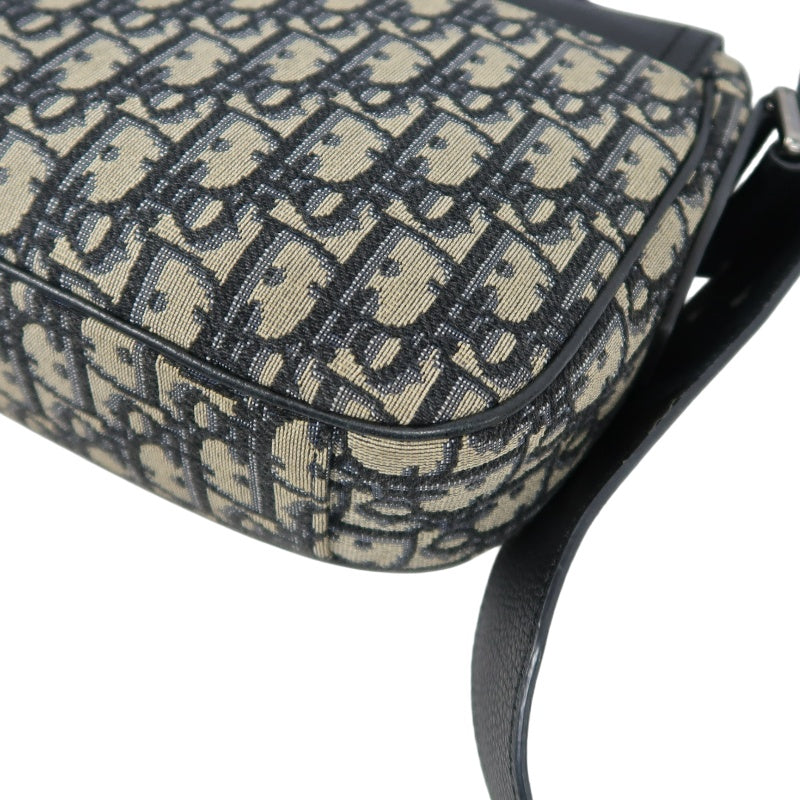 DIOR Oblique Canvas Shoulder Bag Navy
