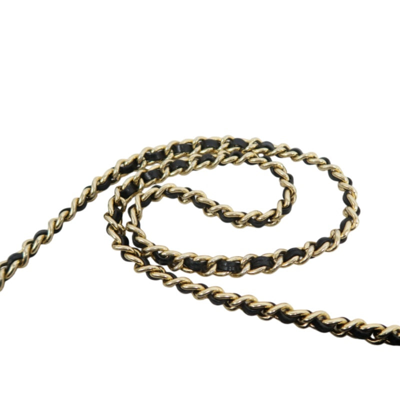 PRADA Nylon Shoulder Bag Black Gold-Tone Hardware