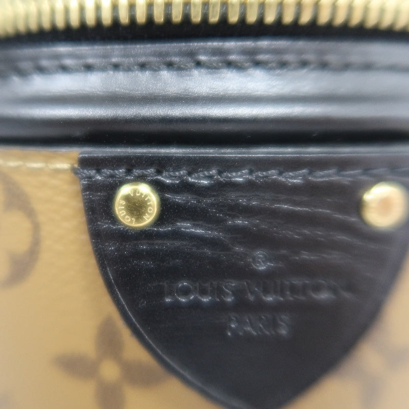 LOUIS VUITTON Cannes Reverse Handbag Brown PVC Gold-Tone Hardware with Shoulder Strap