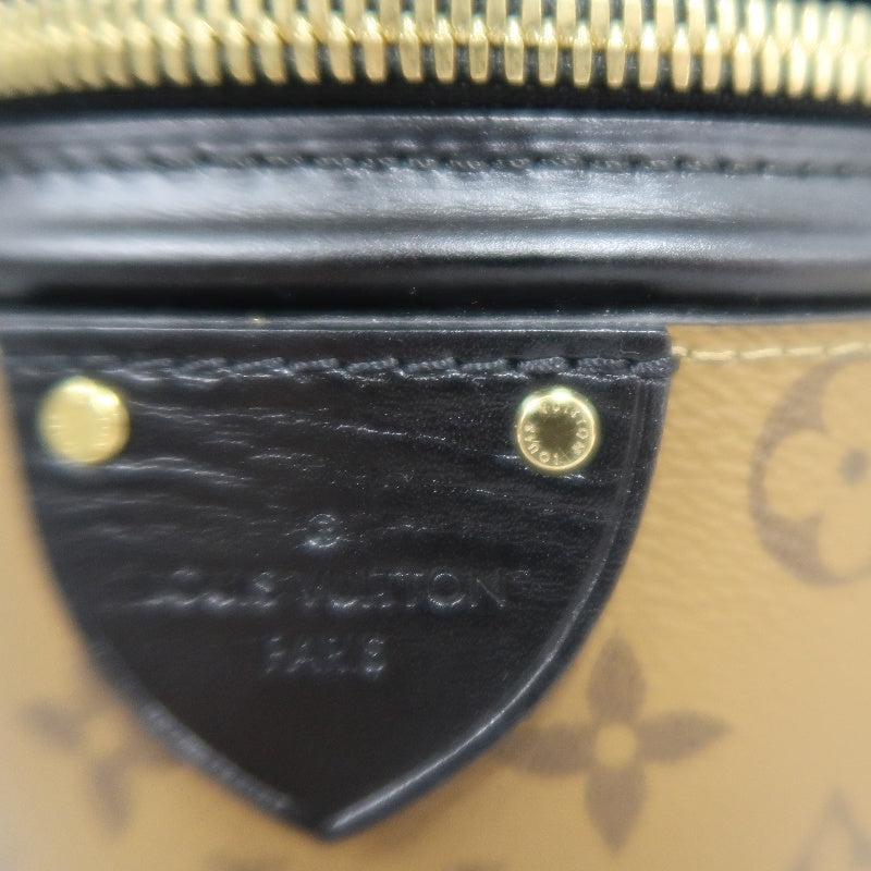 LOUIS VUITTON Cannes Reverse Handbag Brown PVC Gold-Tone Hardware with Shoulder Strap