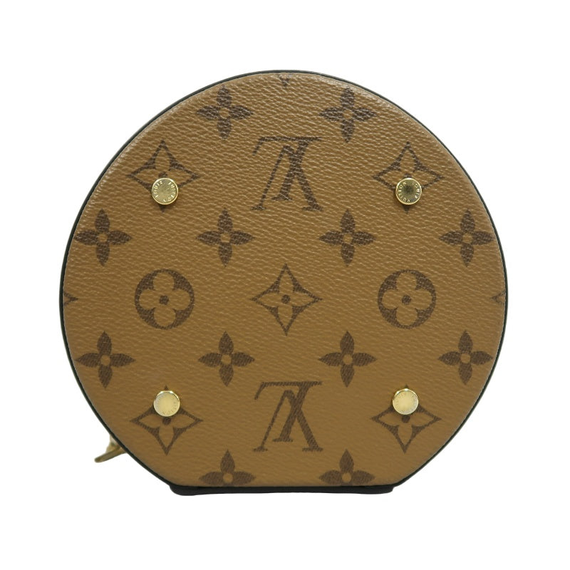 LOUIS VUITTON Cannes Reverse Handbag Brown PVC Gold-Tone Hardware with Shoulder Strap