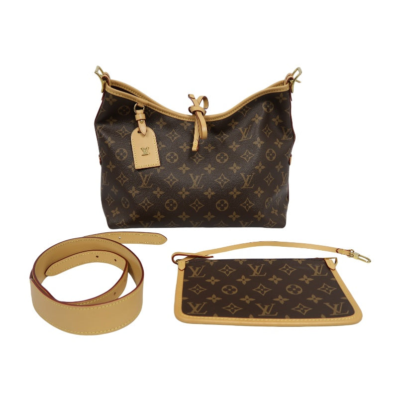 LOUIS VUITTON CarryAll Monogram PVC Shoulder Bag Brown
