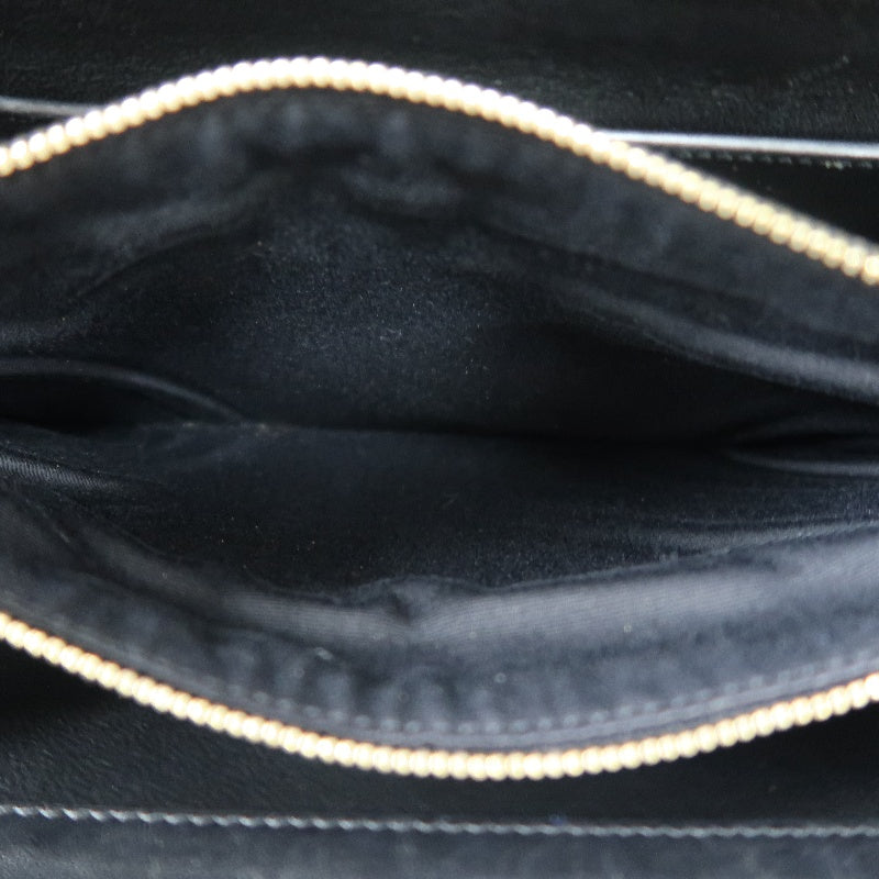 YVES SAINT LAURENT  Shoulder Bag Black Calfskin Gold-Tone Hardware