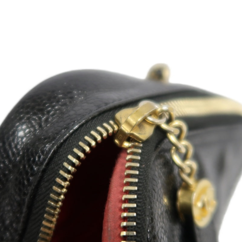 CHANEL Black Caviar Leather Checkerboard Quilted Chain Camera Shoulder Bag With Gold Hardware