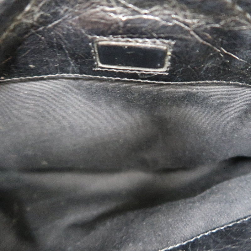 YVES SAINT LAURENT  Niki Leather Shoulder Bag Black Silver-Tone Hardware