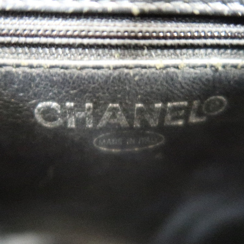 CHANEL Reissue Tote Caviar Leather Bag Black Silver Plate